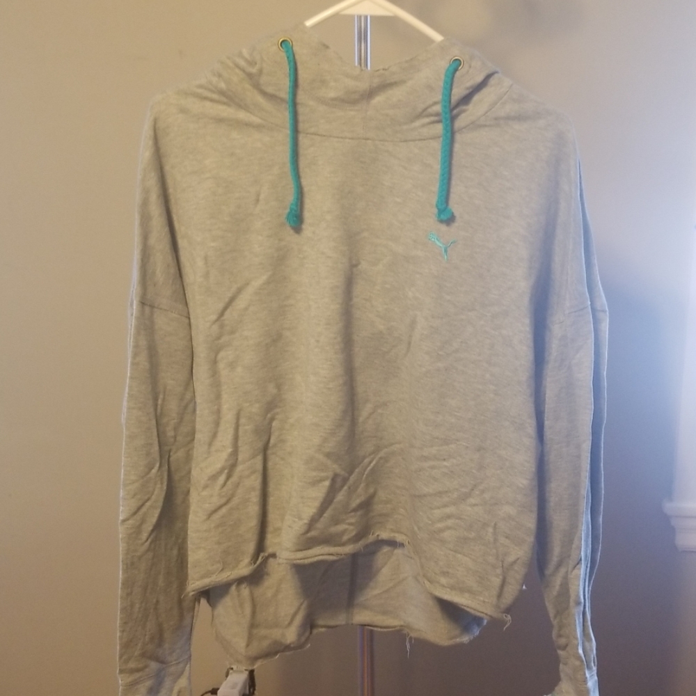 Puma gray lightweight hoodie
